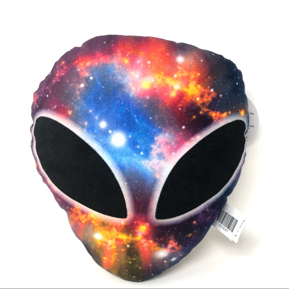 A&A Global Industries - Alien Head Galaxy Print Style Plush 7”